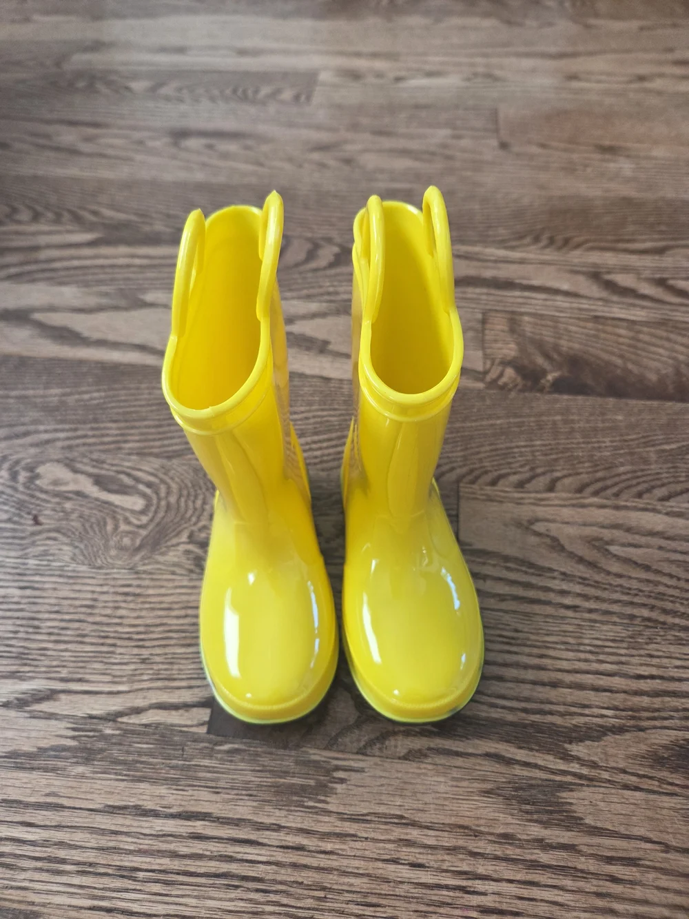 Falls Creek - Yellow Pull-On Rain Boots- Toddler Size 9